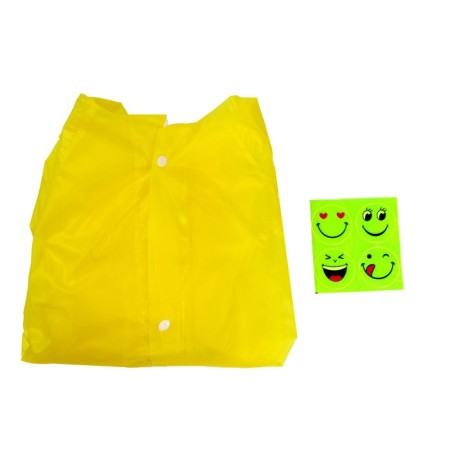 Children's raincoat with reflective elements, yellow color (120-160 cm)-6