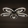 Causteen with PDU 1095/5bk LED 190W Dimmer Black 62x62x10 cm Bayerlux
