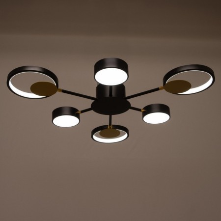 Causteen with PDU 2301/6BK LED 120W 3000-6000K Black 75x75x8 cm Bayerlux-3