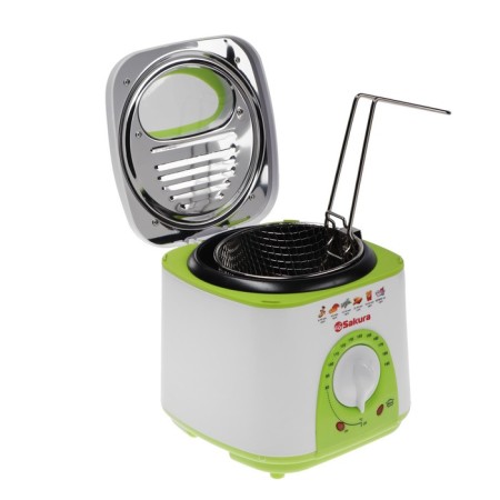 Fritical Sakura SA-7654GR, 950 W, 750 ml, anti-stick coating, filter, white-site-2