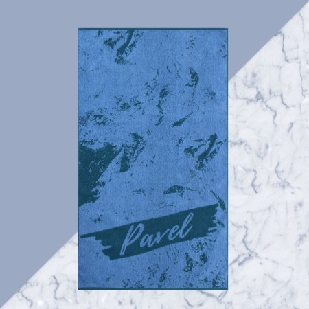 Terry Ethel "Pavel" Blue, 50x90cm, 100% cotton, 420g/m2