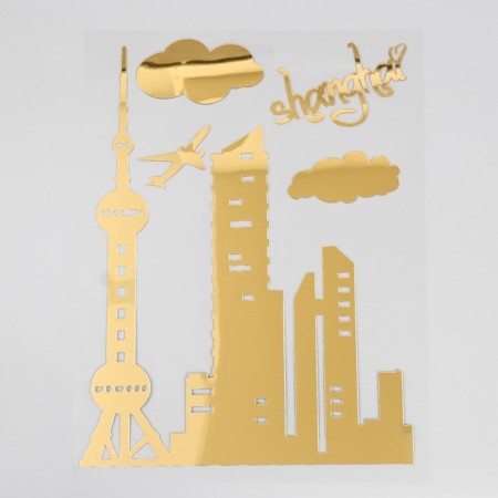 Interior mirror sticker "Travel" MIX 31.5x41 cm-4