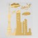 Interior mirror sticker "Travel" MIX 31.5x41 cm
