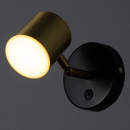 Bra "Alonso" LED 5W gold-black 10x7.5 cm-2