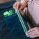 Reflective tape-strip, 20 mm, 5 ± 1 m, light green color