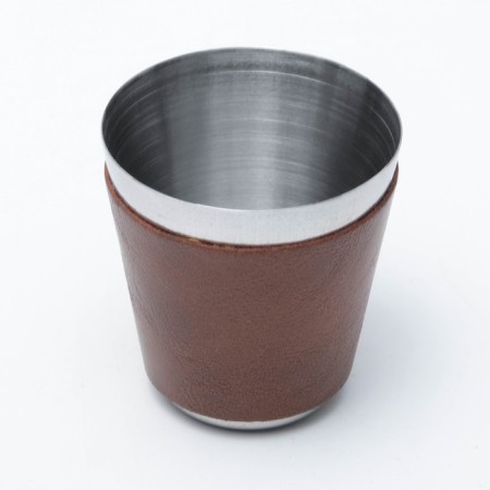 Gift set 5 in 1: Flaw 240 ml, funnel, pen, 2 glasses, brown, 17 x 21 cm-4
