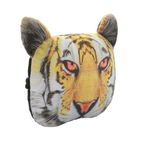Pillow on the headrest Matech Animals Line, Tiger, 30 x 25 x 10 cm, orange, black-1