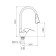 Fashun A4403+A7350 kitchen mixer, single -leaf, flexible spout, brass, black