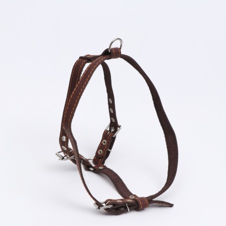 Leather slide "Walking", 2 cm, Osh 46-58 cm, og 78-85 cm, brown-2