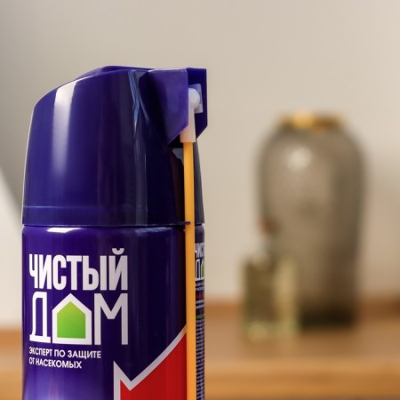 Aerosol from insects "Clean house", reinforced formula, 400 ml-4