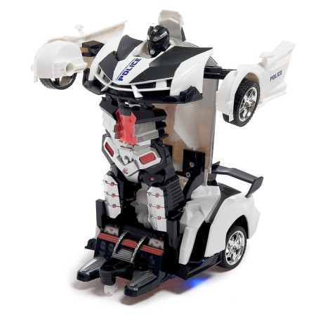 Robot radio -controlled "policeman", transforms, light and sound effects-1
