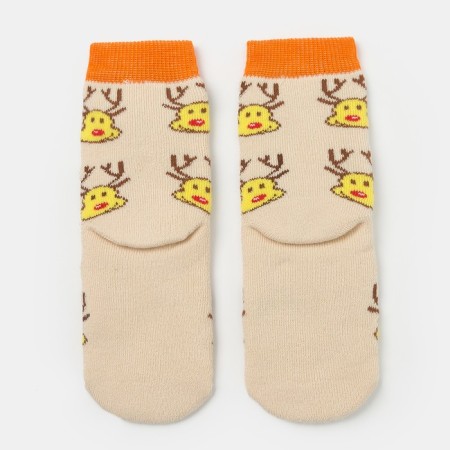 Noski children's terry, the color is light beige, size 14-16-1