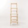 Wooden rack reinforced, 3 sections, screw connection, adjustable shelves 99.6x122x31
