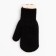 Double children's mittens, black color, size 12 (3-6 years)