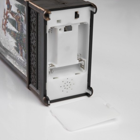 LED figure "Winter Town", 36x12.8x6.5 cm, music, aah3, USB, glow warm white-5