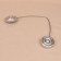 Picking for curtains "Round Snail", D = 4.5 cm, 24 cm, silver color