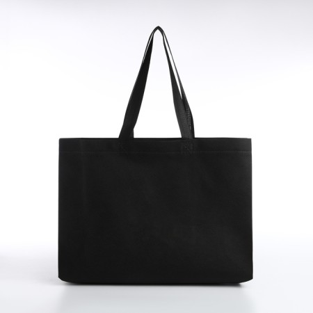 Household bag without fastening, black color-1