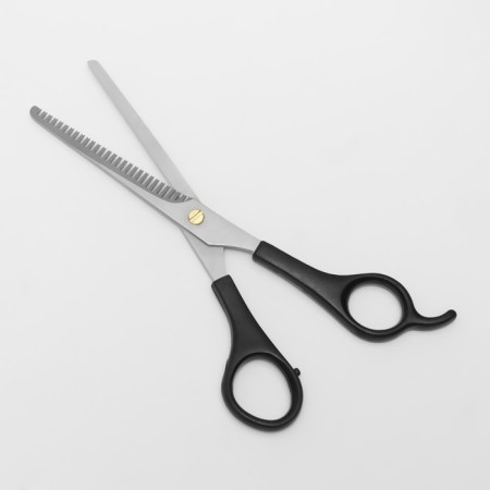 Filive scissors with emphasis, blade - 7 cm, black color-1