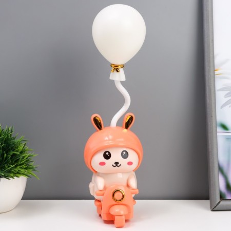 Night "Bunny" LED 2W USB AKB Pink 7.5x9.5x32 cm Risalux-7