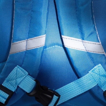 Baby backpack on lightning, reflective elements, blue color-4