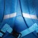 Baby backpack on lightning, reflective elements, blue color