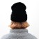 Women's hat minku, black color, rr 56-58