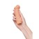 Kokos nozzle is realistic with additional stimulation, TPE, bodily, 15.6 cm, s
