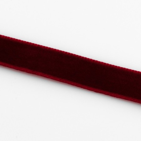 Лента бархатная, 10 мм, 18 ± 1 м, цвет бордовый №43-2