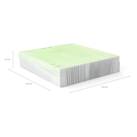 Notebook 96 sheets Erichkrause Coverpro Neon "Classic", plastic cover, OFSET BOLK, 100%whiteness, Green-8