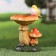 Garden figure - a drinker "Bird on a mushroom" 13x15x20cm ////