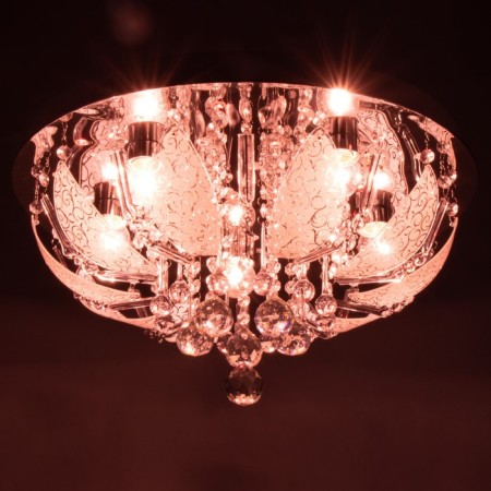 Svetogor chandelier "Grodno" 5x60W E27 LED lighting chrome 50x50cm-4