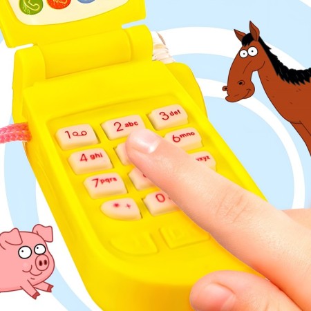 Musical phone "Blue Tractor", sound, light-2