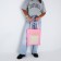 A chopper bag with a “minimum” pocket, peach color, 40 x 35cm