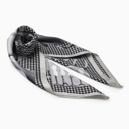 Women's scarf minku rr 70*70 cm, col. grey