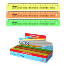 Reference line 20 cm Multiplication table Erichkrause Neon, plastic, mix of 3 colors