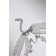 Set 2 objects: earrings, beads "tenderness", white color, 50 cm