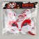 Kitsune carnival mask, red color