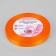 Satin tape, 10 mm × 23 ± 1 m, color bright orange No. 25