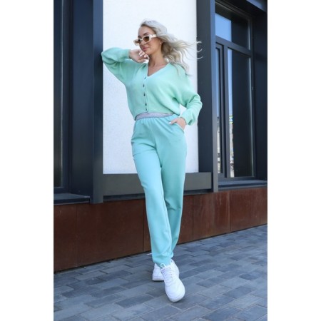Cardigan female, size 46, mint color-1
