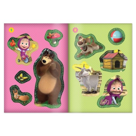 Applications "Masha and the Bear", a set of 6 pcs. 20 pp., A5-1