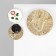 Set 2 objects: earrings, brooch-cap "Vintage", colored in gold