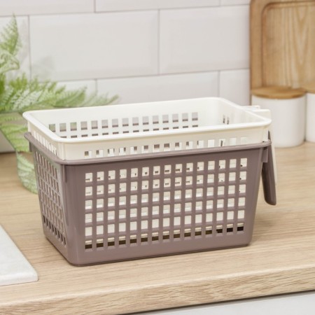 Storage basket with a handle, 28 × 16 × 12 cm, color mix-5