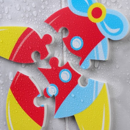 Soft puzzle for kids "plane", 4 details, crumb I-8