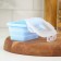 Folding container with a lid of the Costa, 400 ml, 13x9.5x6 cm, blue