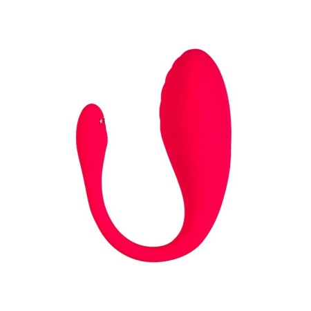 Vibroyaite with the control panel of L’Eroina Choppy, 21 cm, silicone, pink color-7