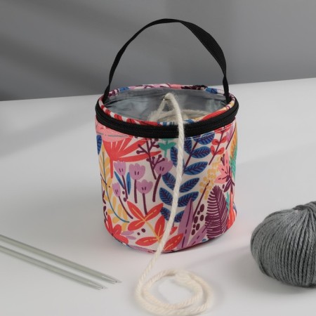 Follower bag “Bright plants”, 1 eyelet, d = 14 × 14.5 cm, color colorful color-2