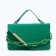 Bag Messenger with zipper, green color