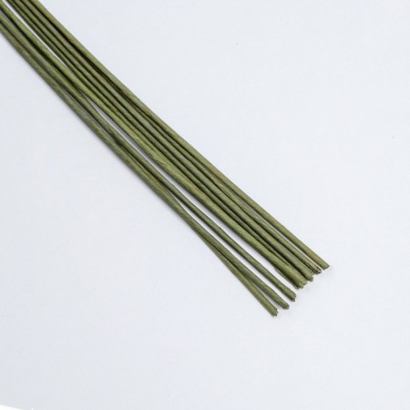 Floristic wire in a green -paper greenhouse "Green", length 60 cm, 2 mm, set 10 pcs-1