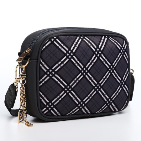 Women's textile bag NK, 19x14x6 cm, gray color-5
