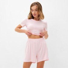 Women's set (T-shirt, shorts) minku: Home Collection Pink color, rr 48